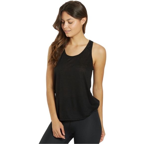 Marika Megan Yoga Pleated Back Tank Black Size Large NWT - Picture 6 of 16
